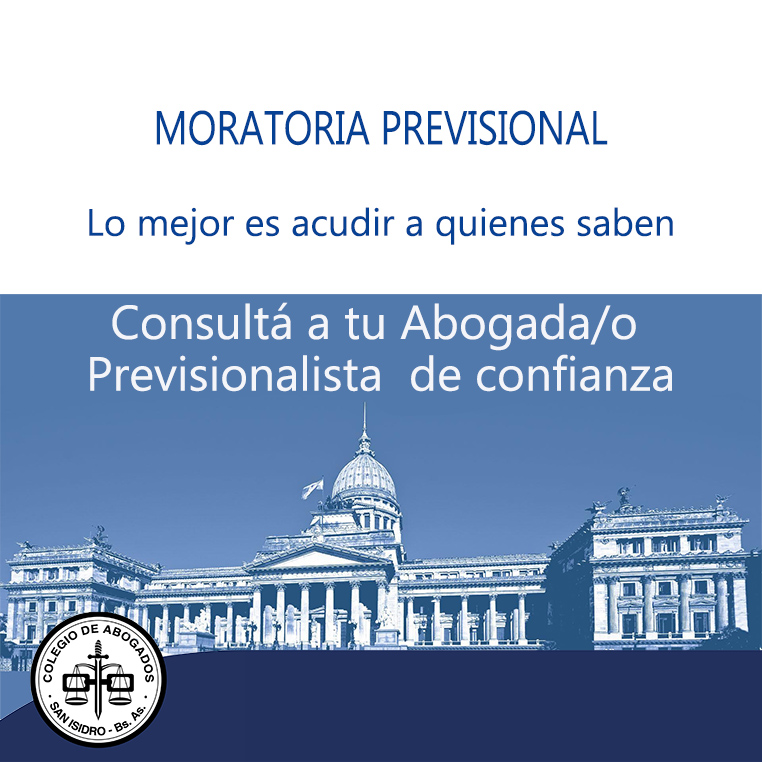 Moratoria Previsional 2023 | Colegio De Abogados De San Isidro (CASI)